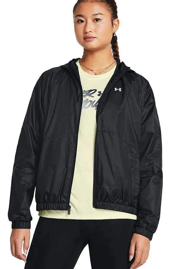 jacket Under Armour Sport Windbreaker - Black/White - women´s