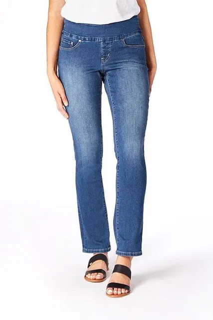 Jag Peri straight jeans, midrise (pull-on)