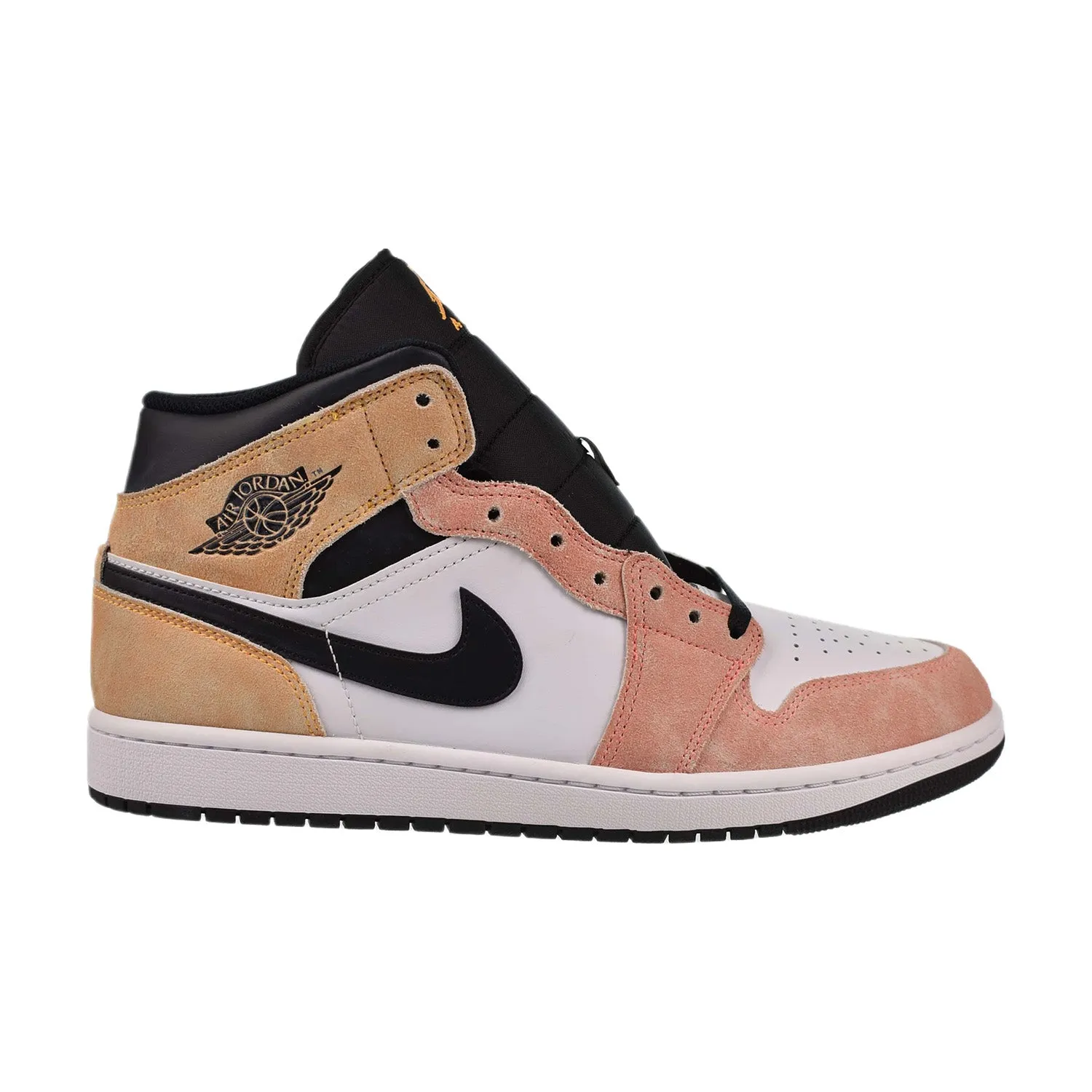 Jordan 1 Mid SE Men's Shoes - Magic Ember Sundial White Black