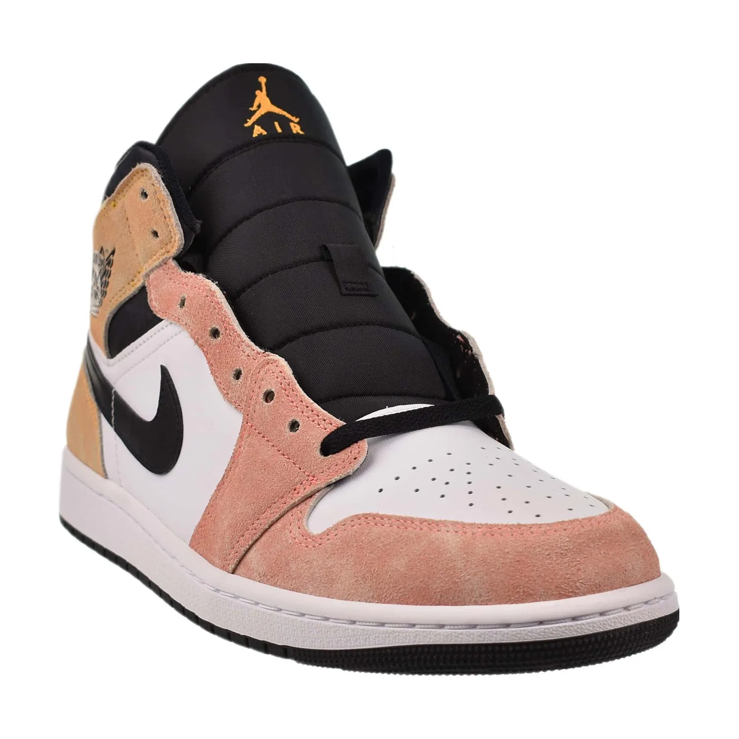 Jordan 1 Mid SE Men's Shoes - Magic Ember Sundial White Black