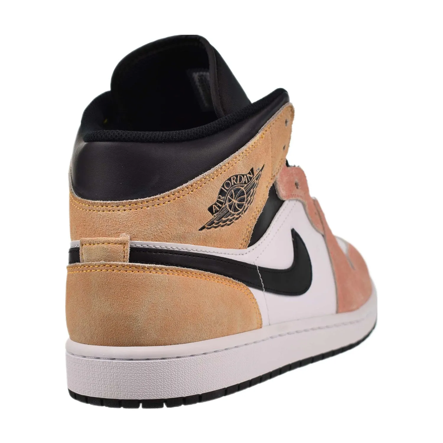 Jordan 1 Mid SE Men's Shoes - Magic Ember Sundial White Black