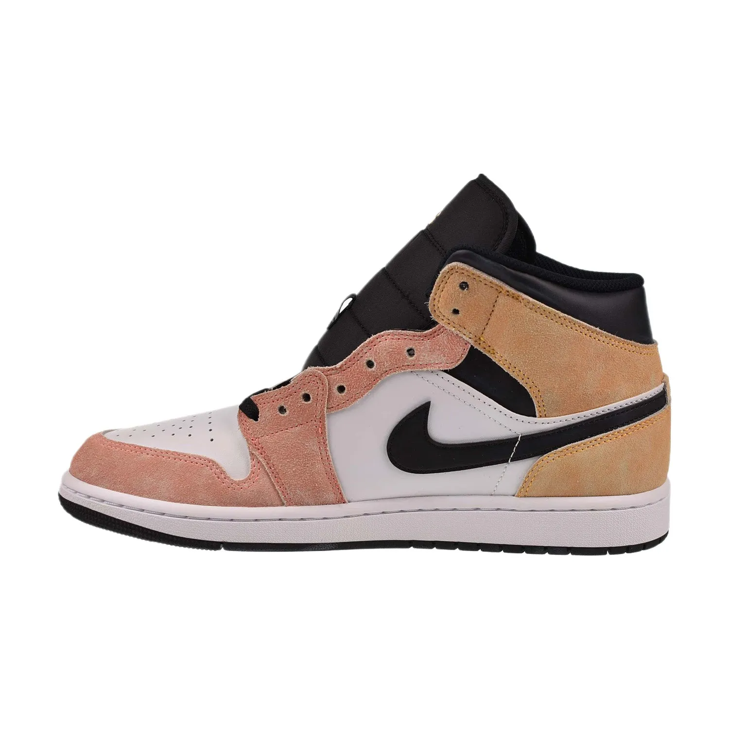 Jordan 1 Mid SE Men's Shoes - Magic Ember Sundial White Black