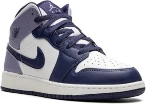 Jordan Kids Air Jordan 1 Mid Blueberry sneakers Purple