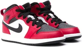 Jordan Kids Air Jordan 1 Mid Chicago Black Toe sneakers Red