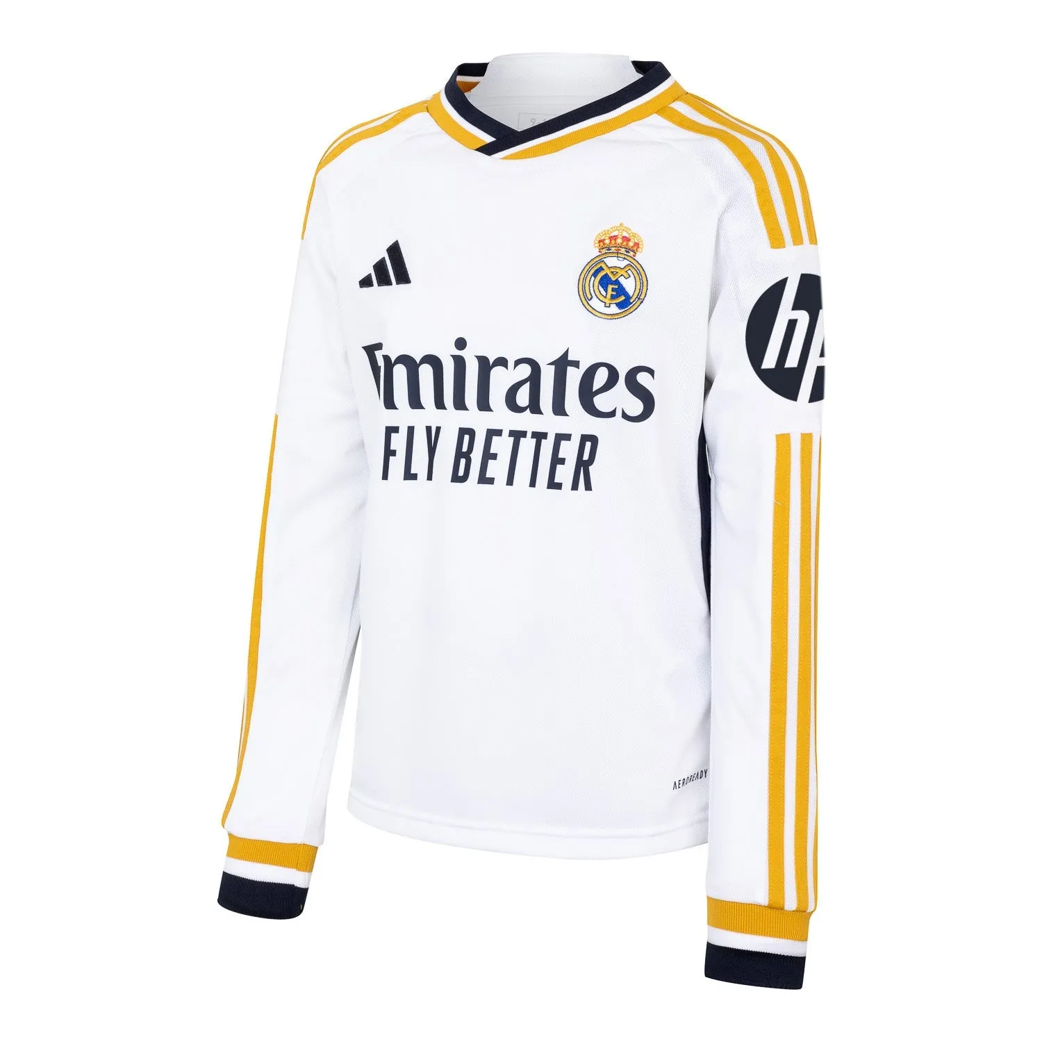 Kids White Long Sleeve T-Shirt - First Kit 23/24