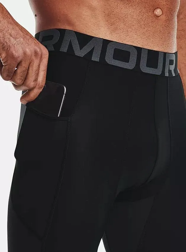 leggings Under Armour HeatGear Armour 3/4 - Black/White - men´s