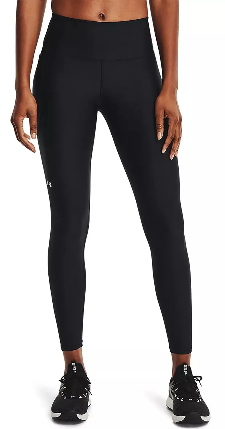 leggings Under Armour HeatGear Armour HiRise No Slip Waistband Full - 001/Black/White - women´s