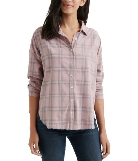 Lucky Brand Womens Corduroy Button Up Shirt