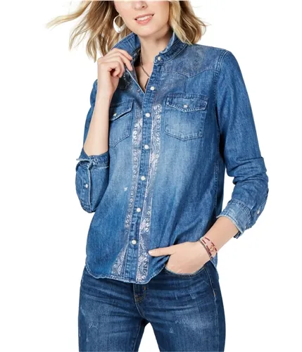 Lucky Brand Womens Western Button Up Shirt, TW1