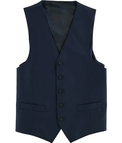 Marc New York Mens Solid Five Button Vest