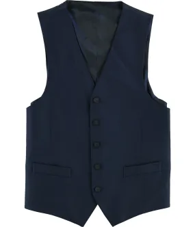 Marc New York Mens Solid Five Button Vest