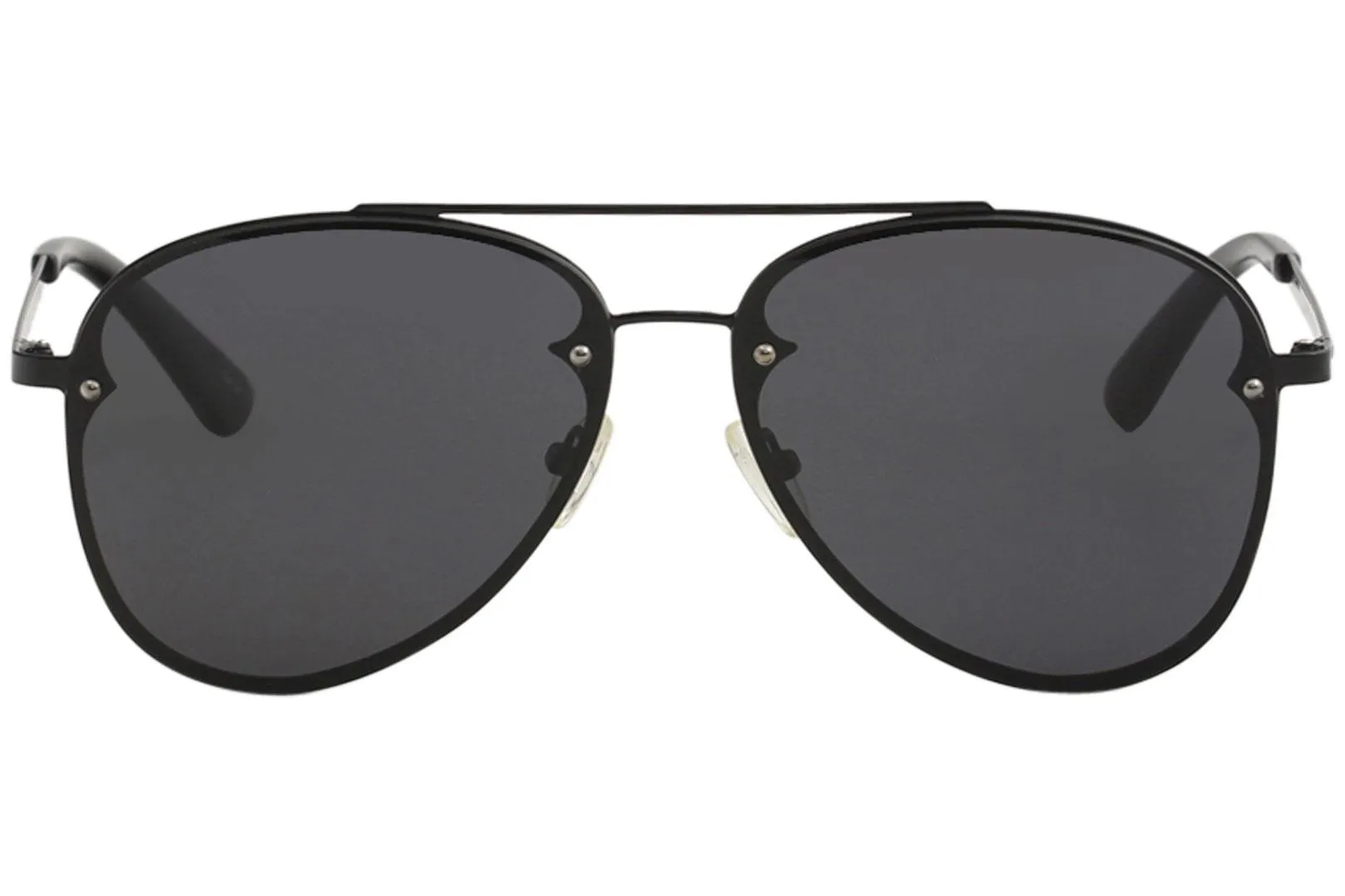 McQ by Alexander McQueen MQ0136S MQ/0136S 001 Black Pilot Sunglasses 59mm