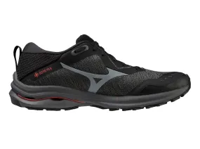 Mens Mizuno Wave Rider GTX (2E Width) - Black/Grey/Red