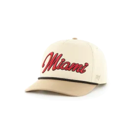 Miami Heat Tan Snapback Hat by '47 Brand