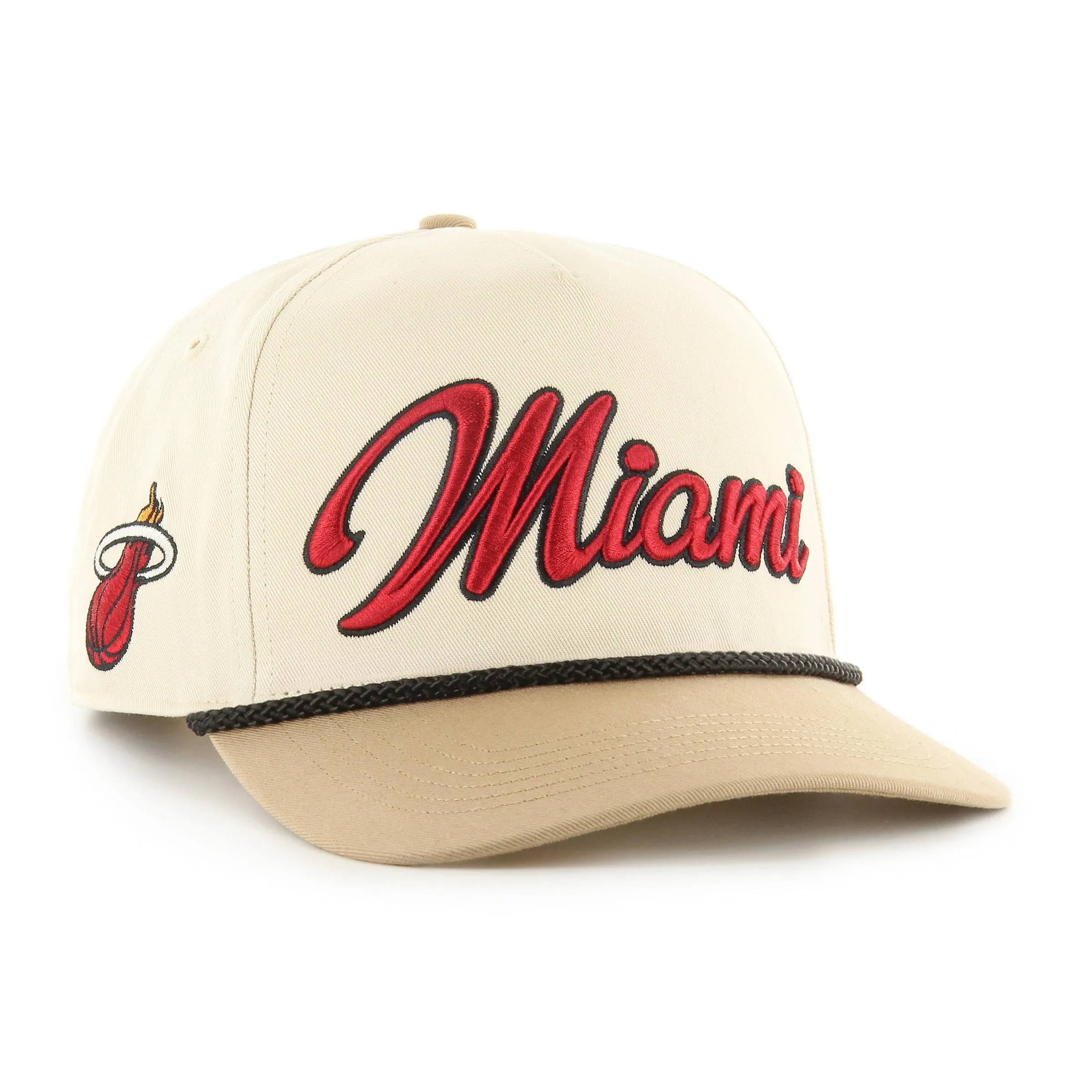 Miami Heat Tan Snapback Hat by '47 Brand