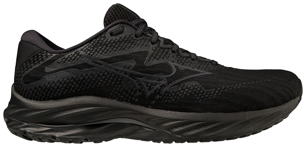 Mizuno Wave Rider 27 (2E) - Black or Ebony - Men's