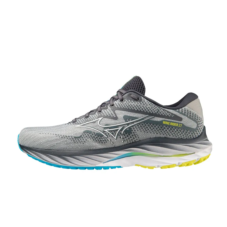 Mizuno Wave Rider 27 Grey Blue Yellow