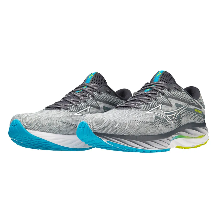 Mizuno Wave Rider 27 Grey Blue Yellow