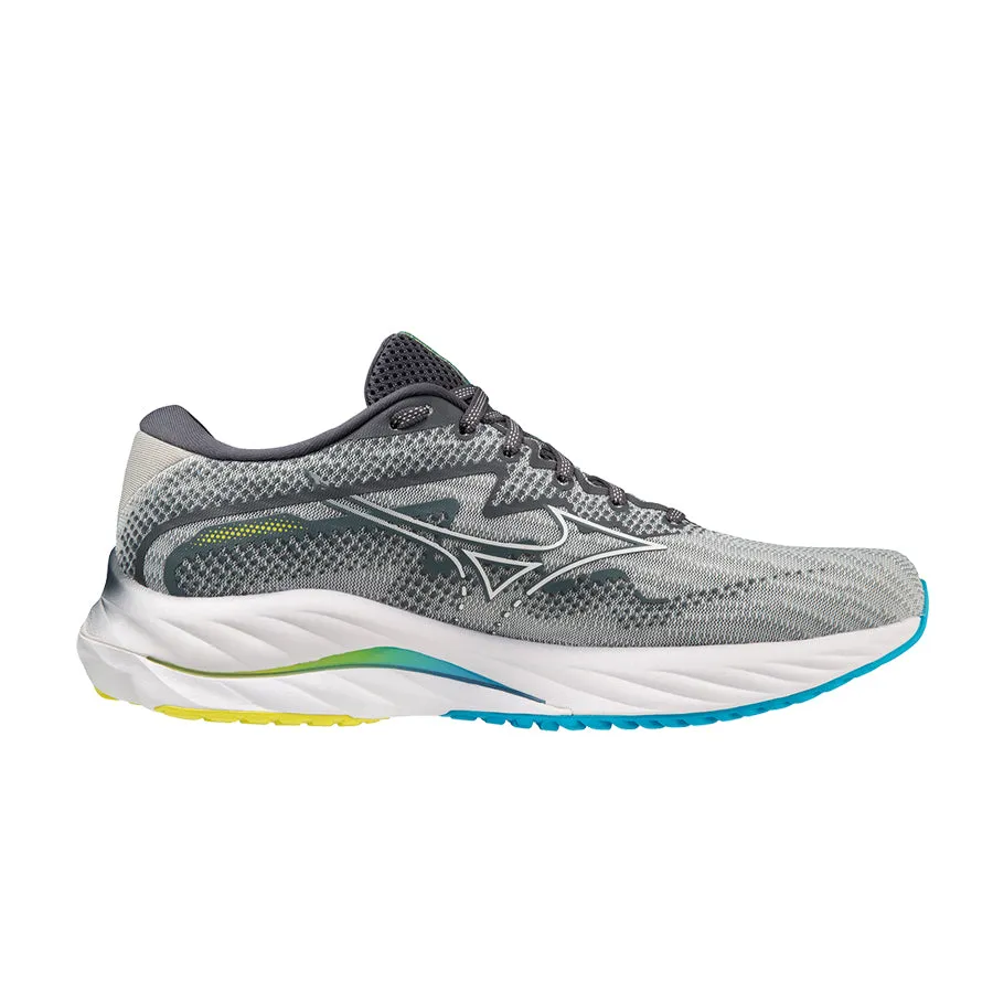 Mizuno Wave Rider 27 Grey Blue Yellow