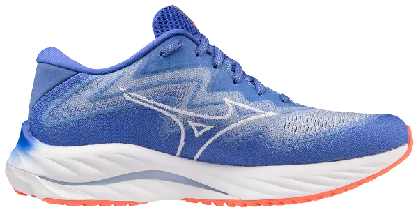 Mizuno Wave Rider 27 SSW B Width Dazzling Blue Women's running shoes.