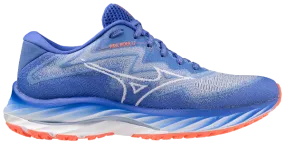 Mizuno Wave Rider 27 SSW B Width Dazzling Blue Women's running shoes.