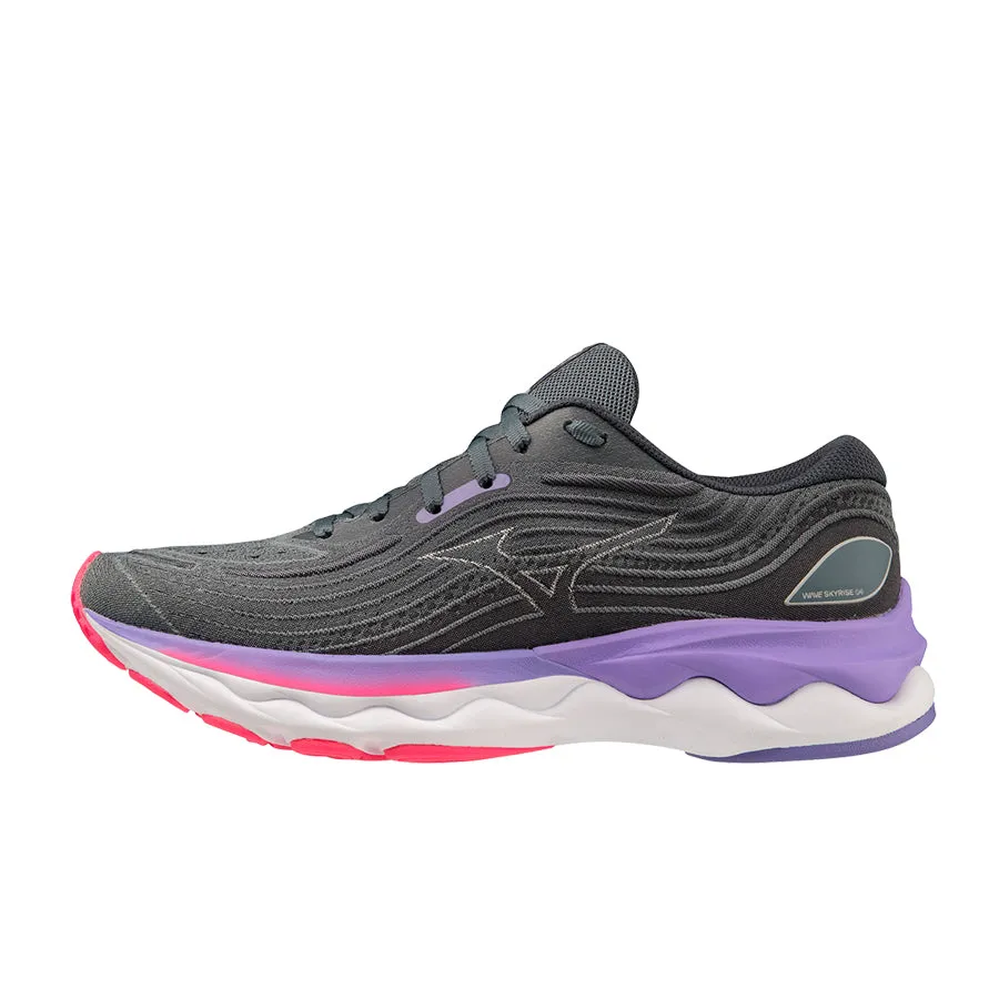 Mizuno Wave SkyRise 4 - Gris oscuro/Rosa/Lila