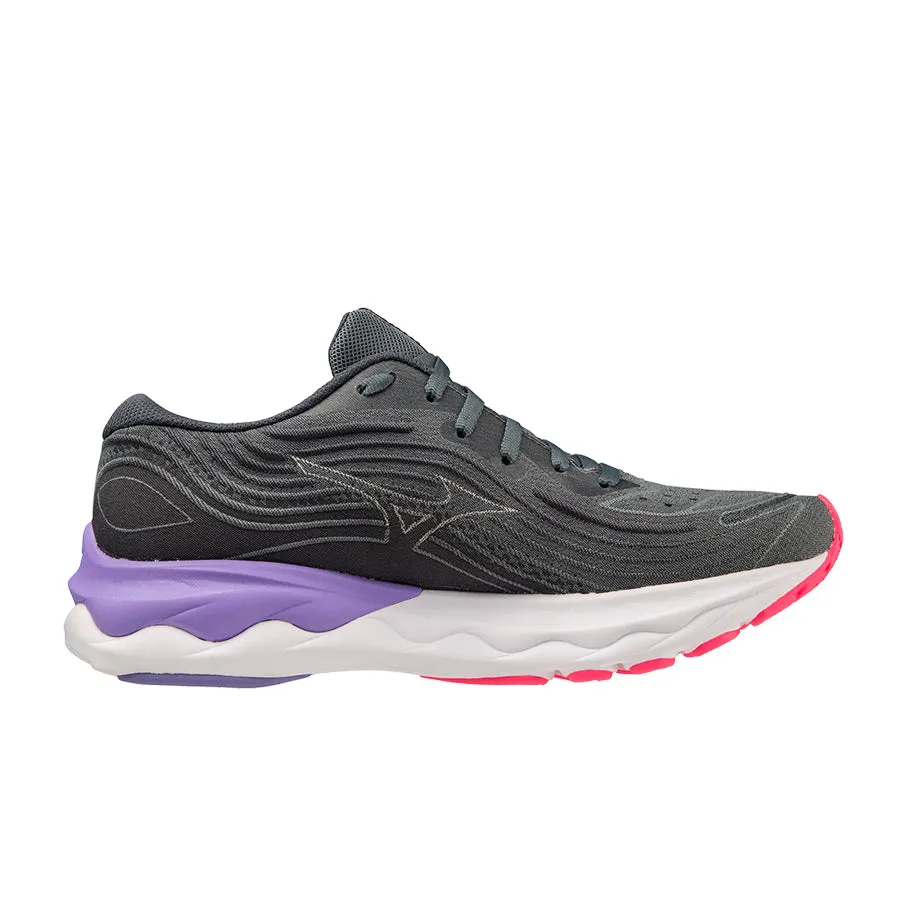 Mizuno Wave SkyRise 4 - Gris oscuro/Rosa/Lila