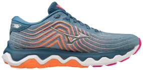 Mizuno Women's Blue Ashes Wave Horizon 6 Running Shoe (B Width)