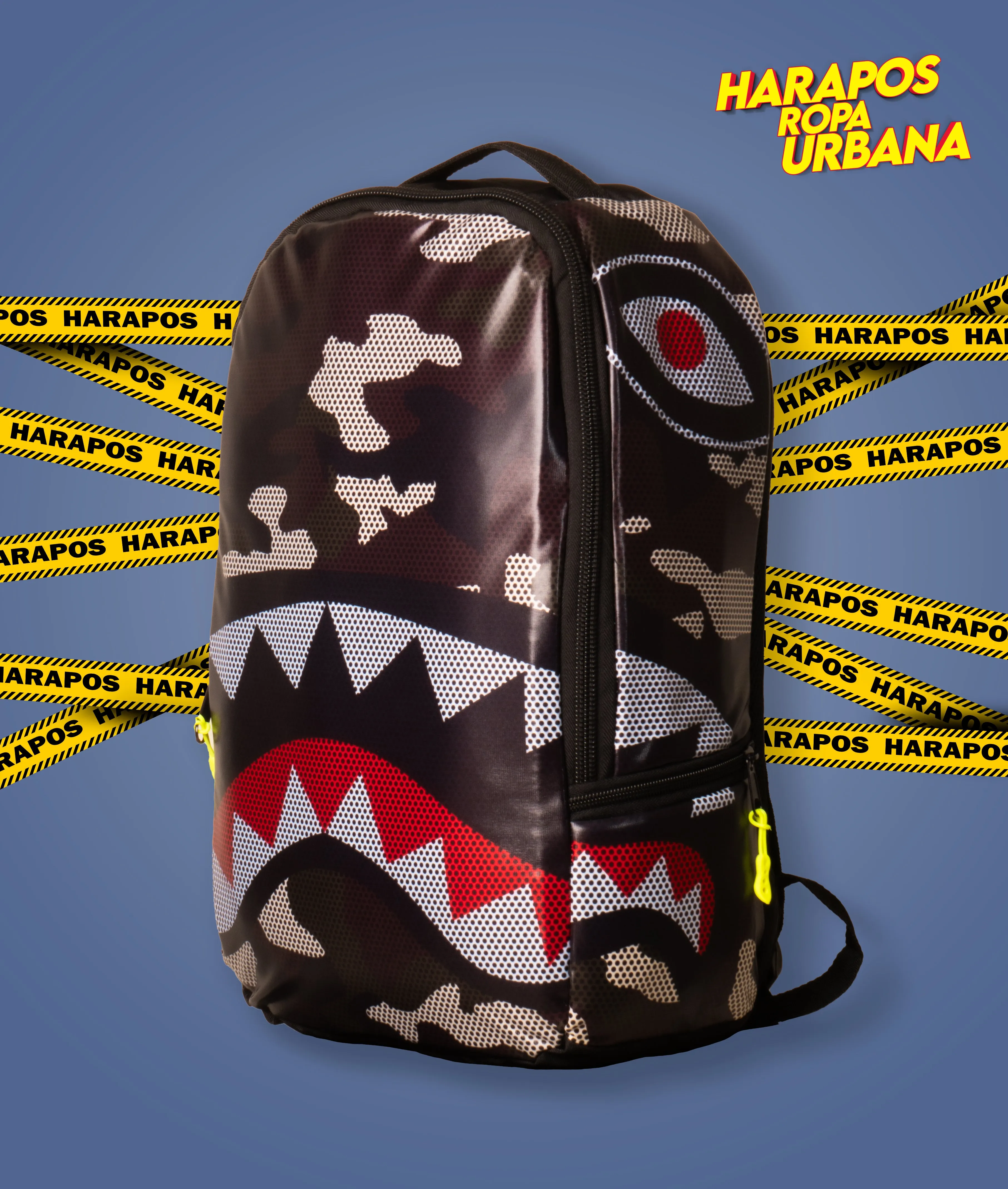 Mochila Bape camuflada verde obscuro