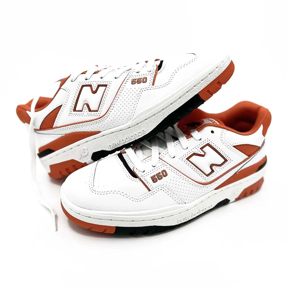 New Balance 550 Syracuse sneakers.