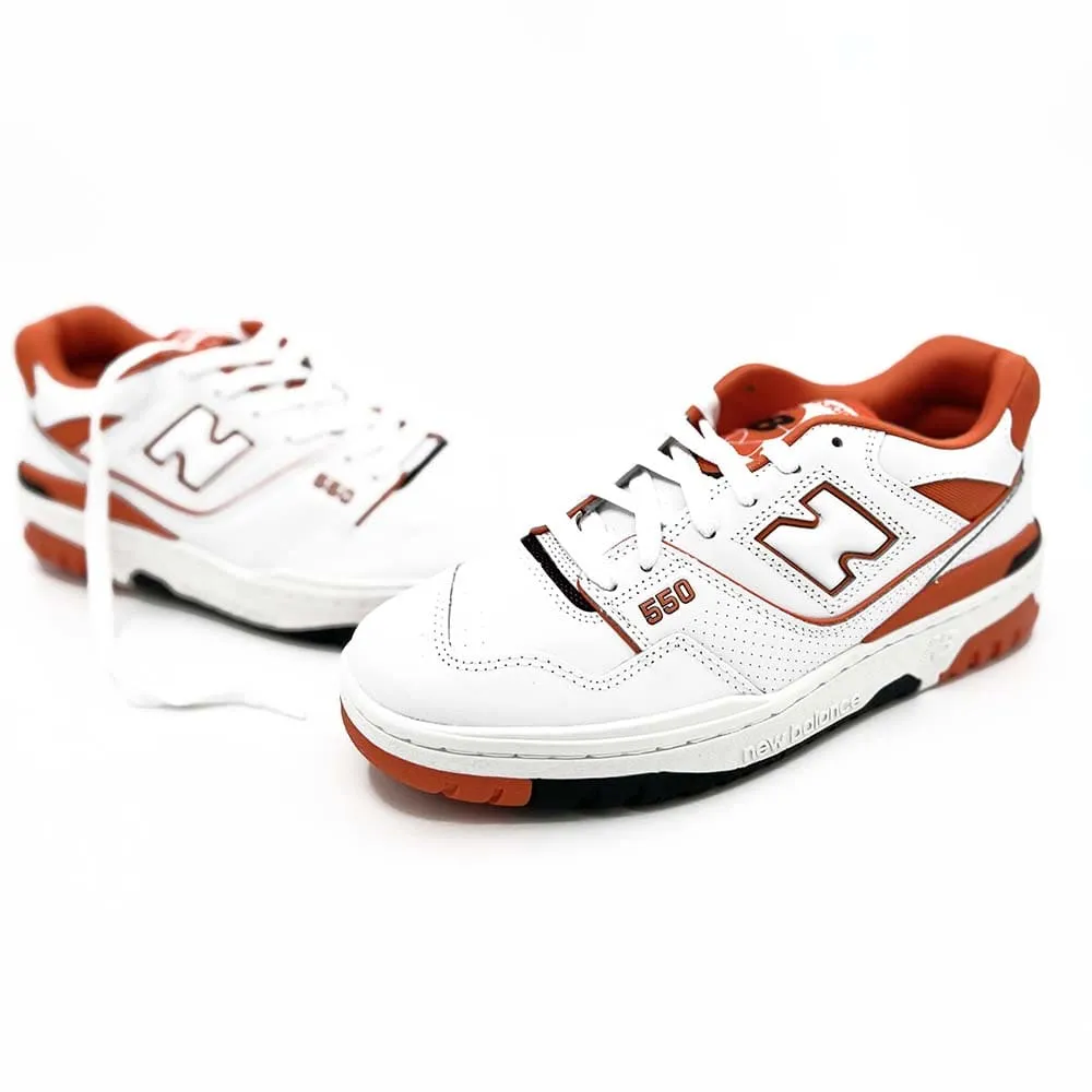 New Balance 550 Syracuse sneakers.