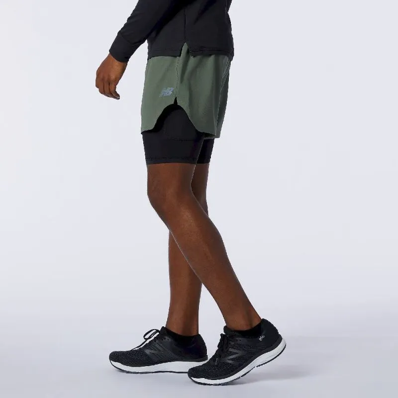 New Balance  Q Speed Fuel 2 In 1 5 Inch Short - Pantaloncini da running - Uomo