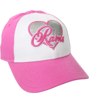 New Era Girls Glitter Heart Rams Baseball Cap