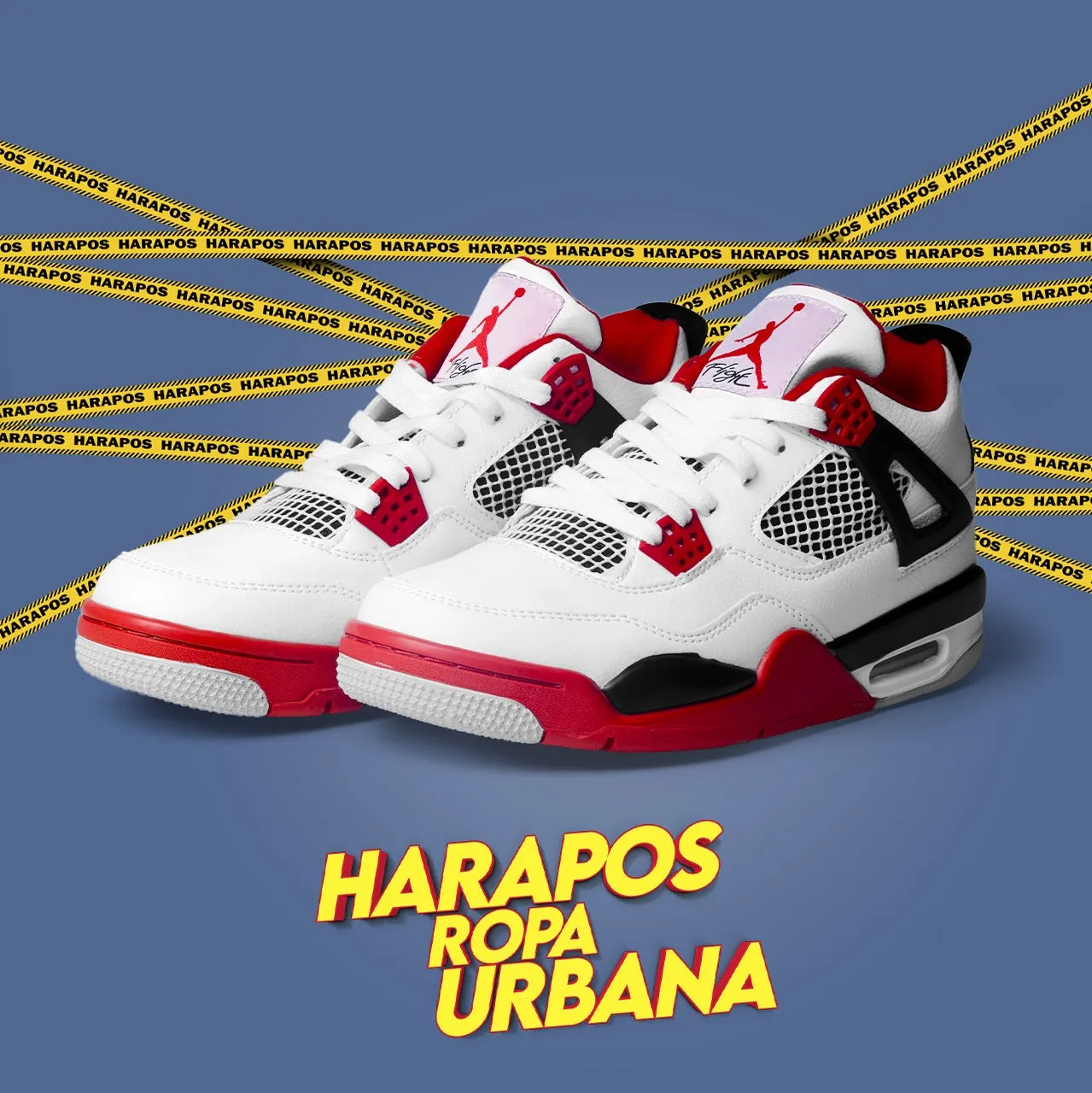 Nike Air Jordan Retro 4 Fire Red sneakers