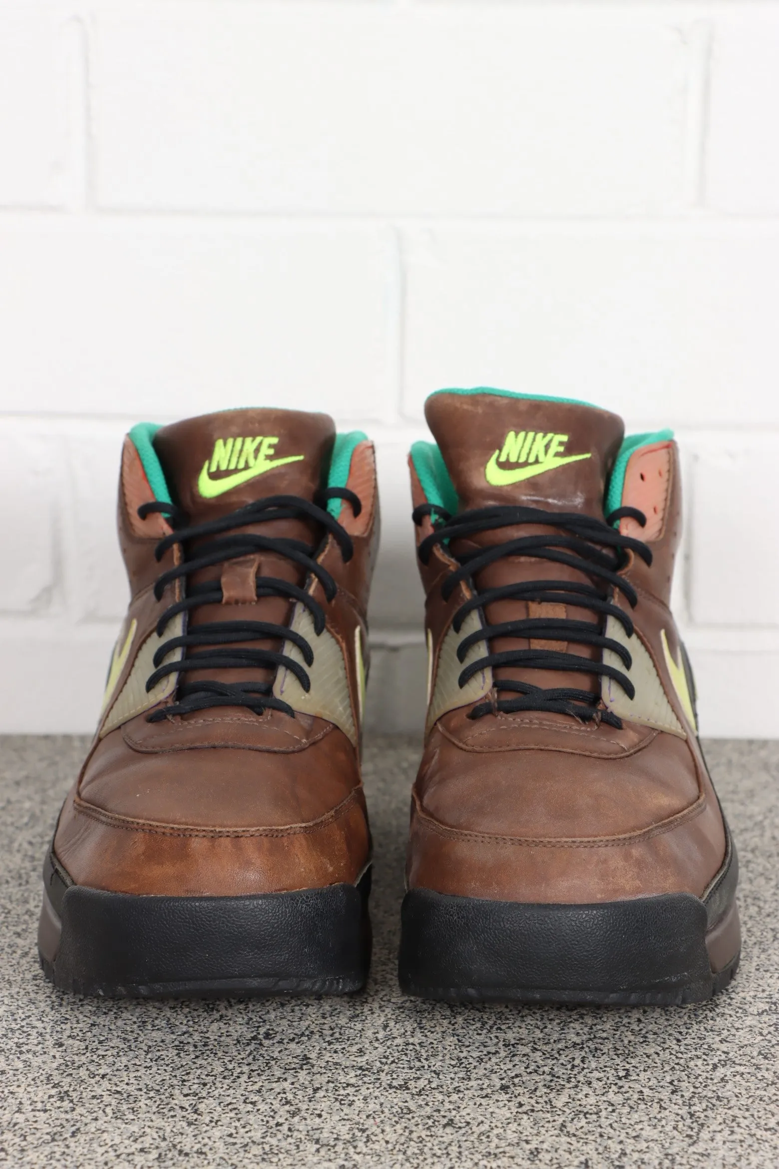 Nike Air Max 90 Brown Leather Sneaker Boots size 11.5