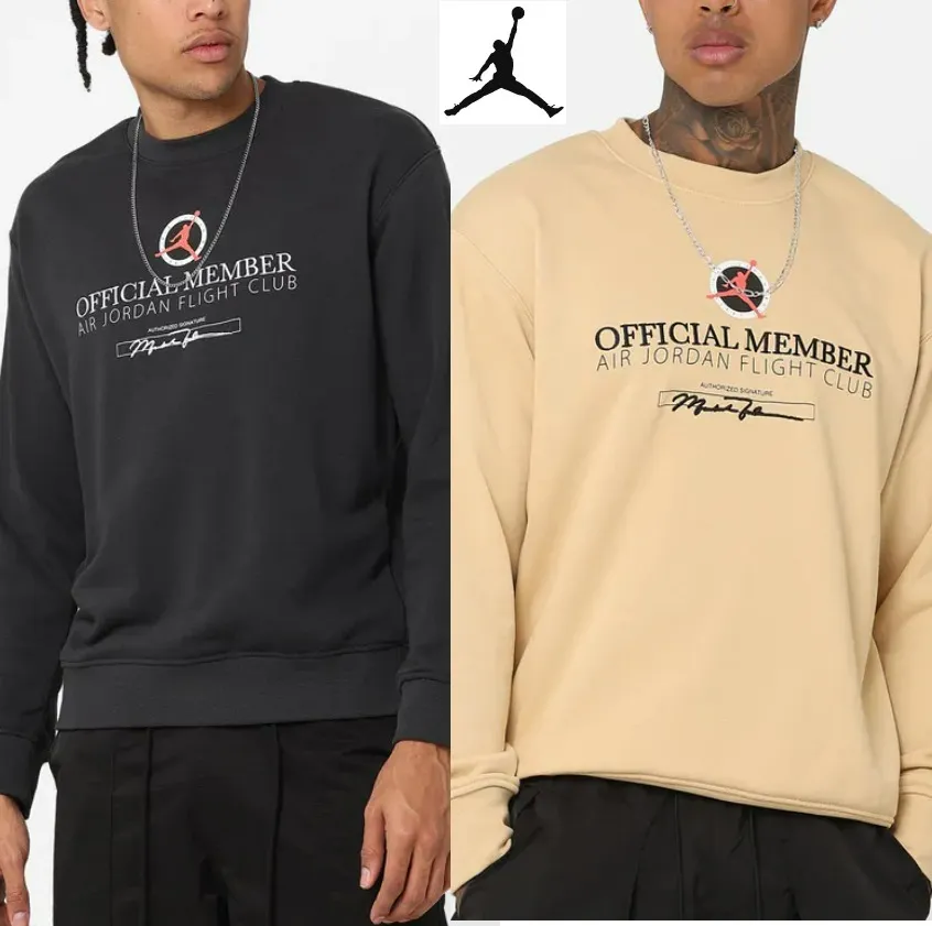 Nike crew neck pullovers with long sleeves - plain cotton sweatshirts