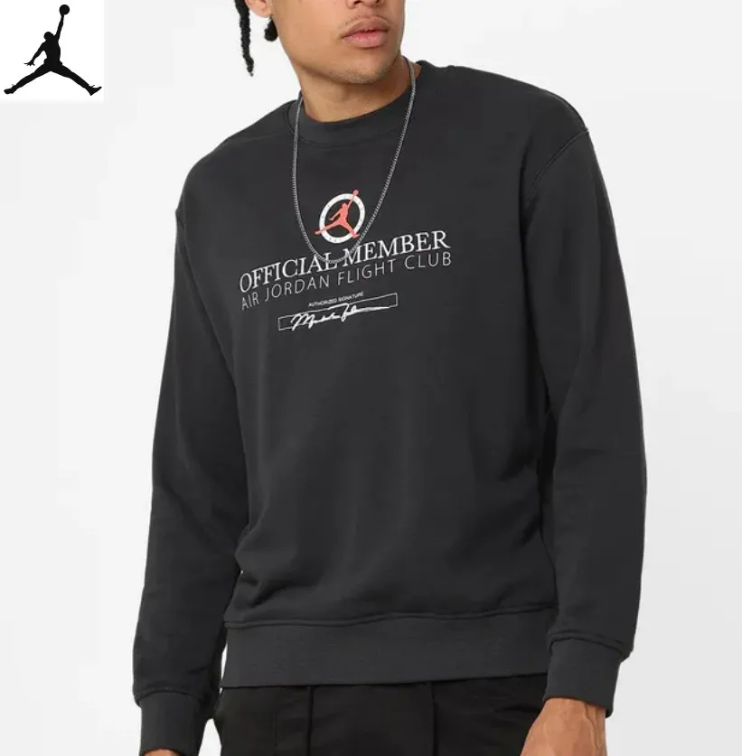 Nike crew neck pullovers with long sleeves - plain cotton sweatshirts