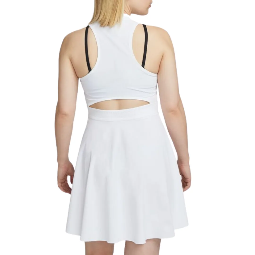 Nike Dri-FIT Advantage Tennis Dress - White/Black