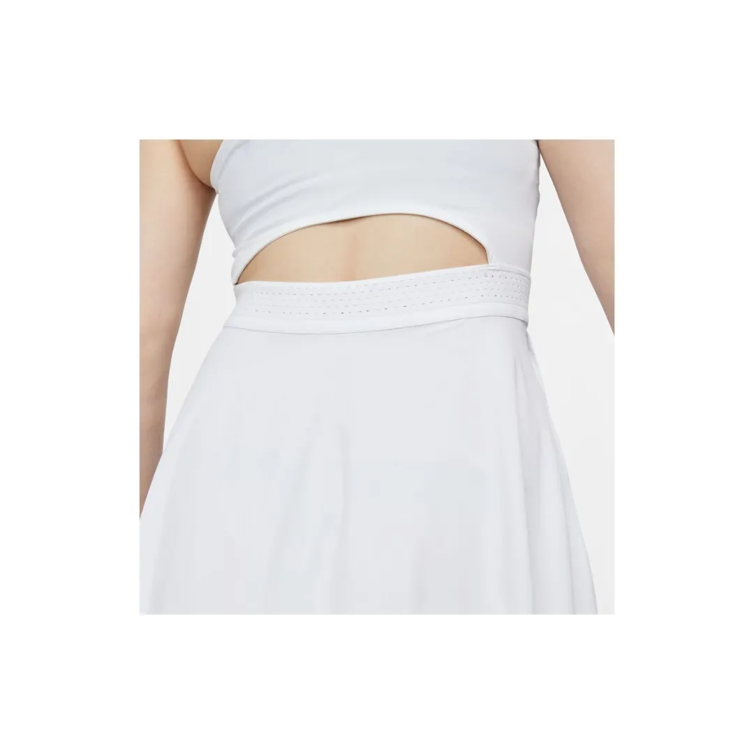 Nike Dri-FIT Advantage Tennis Dress - White/Black