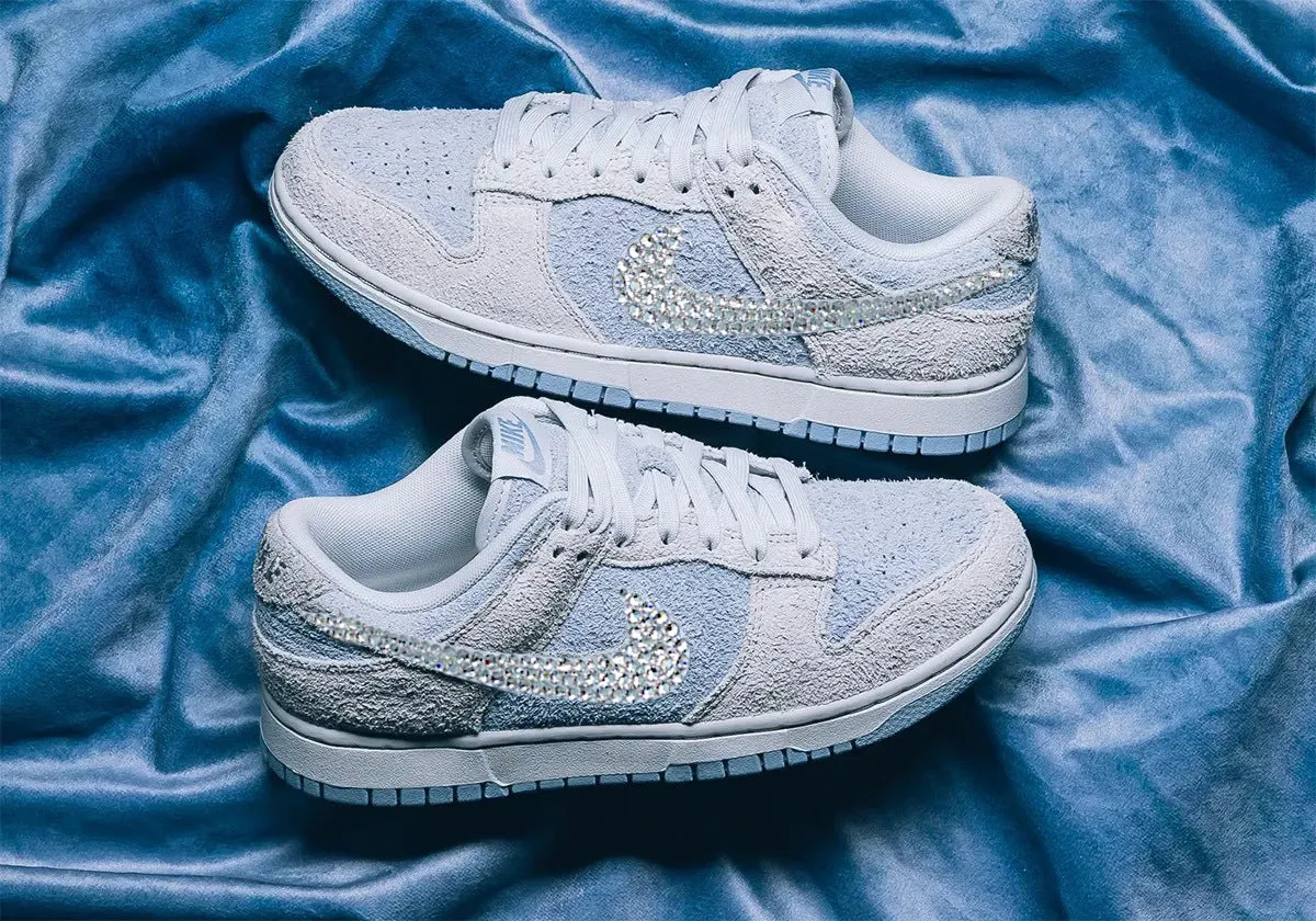 Nike Dunk Low Women's - Grey/Blue Furry