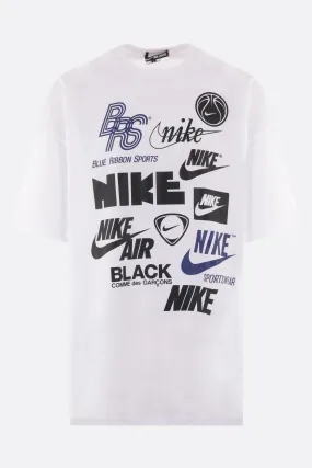 Nike logo printed cotton oversized t-shirt.