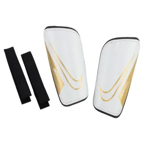 Nike Mercurial Shinguards White Black Metallic Gold