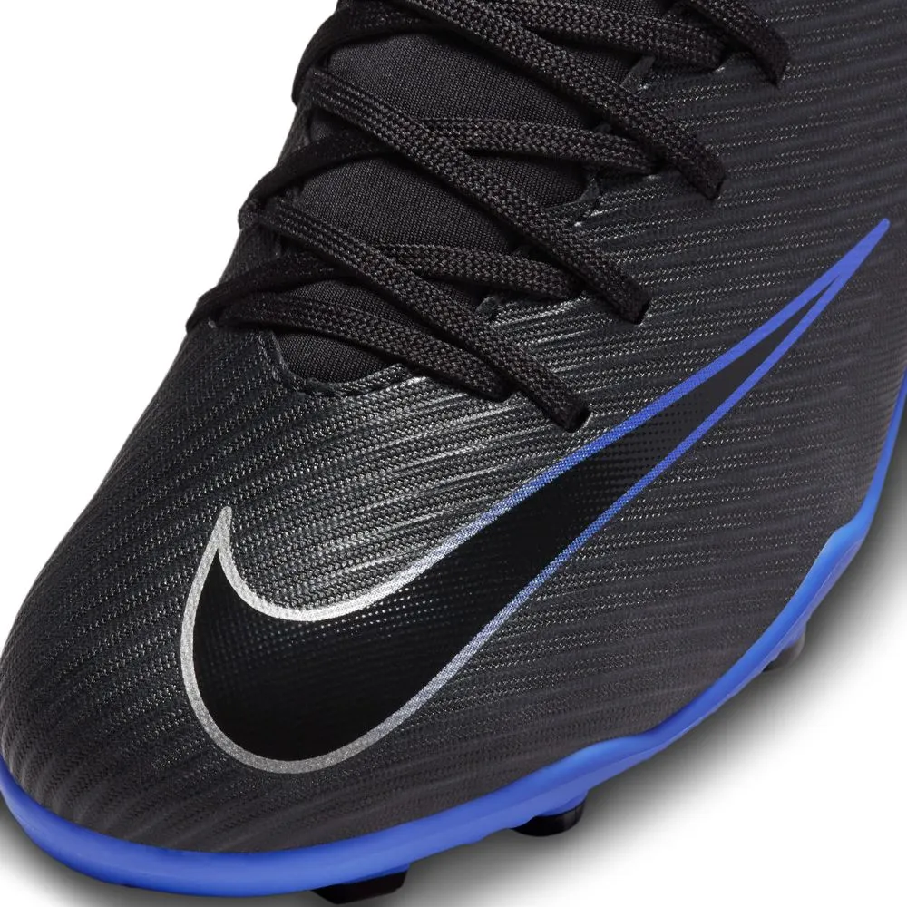 Nike Mercurial Superfly 9 Club FG Junior Football Boots | Black Chrome Hyper Royal