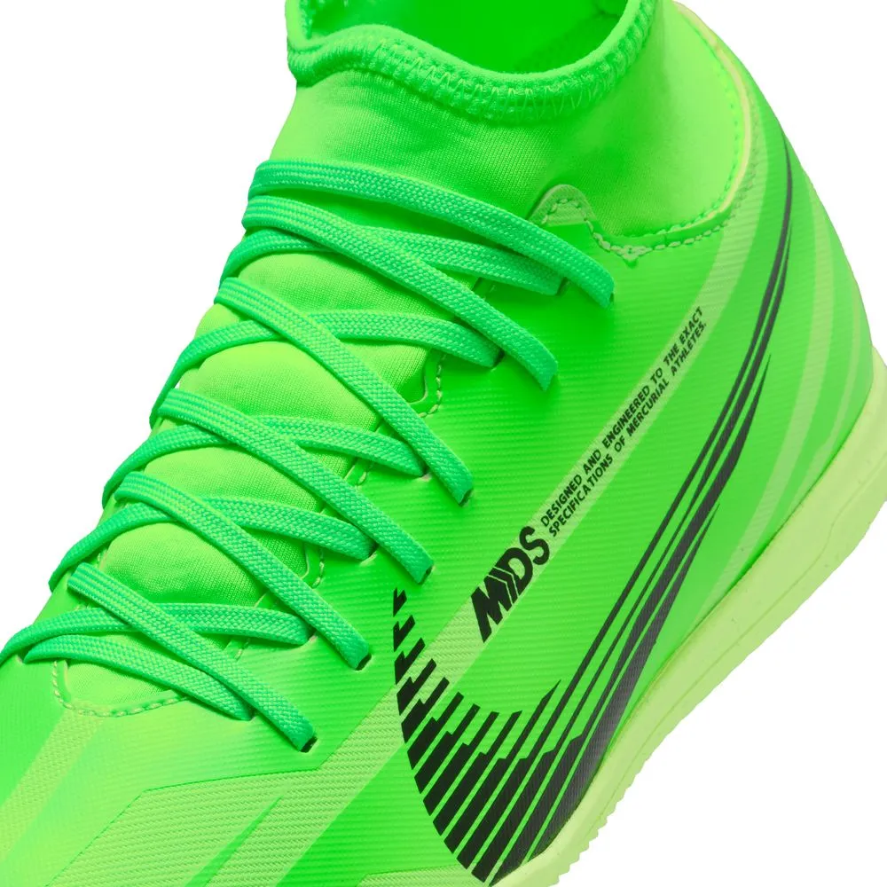 Nike Mercurial Superfly 9 Club Junior IC Indoor Football Shoes - Green Strike/Black