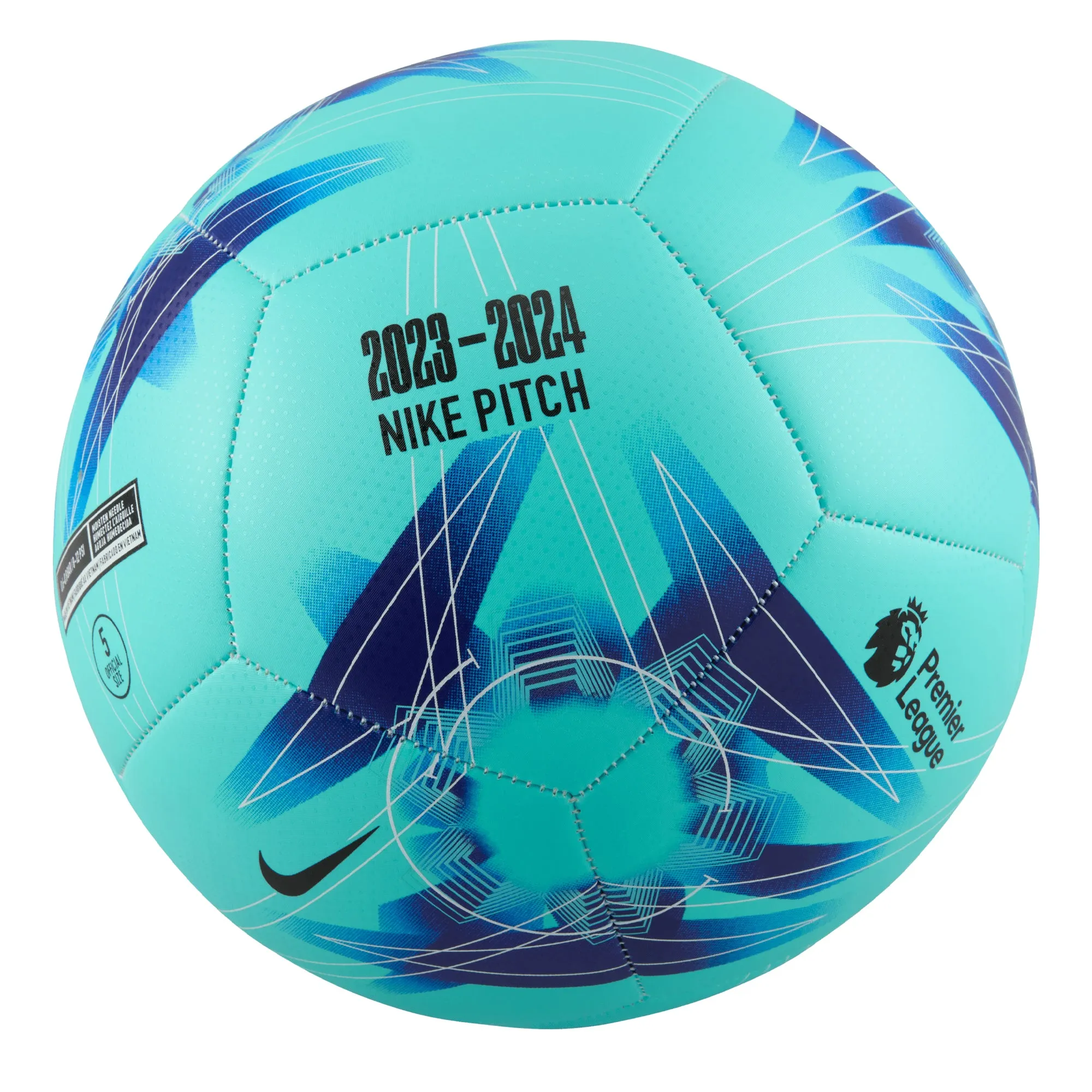 Nike Premier League 2023/24 Pitch Ball in Aurora Green/Blue