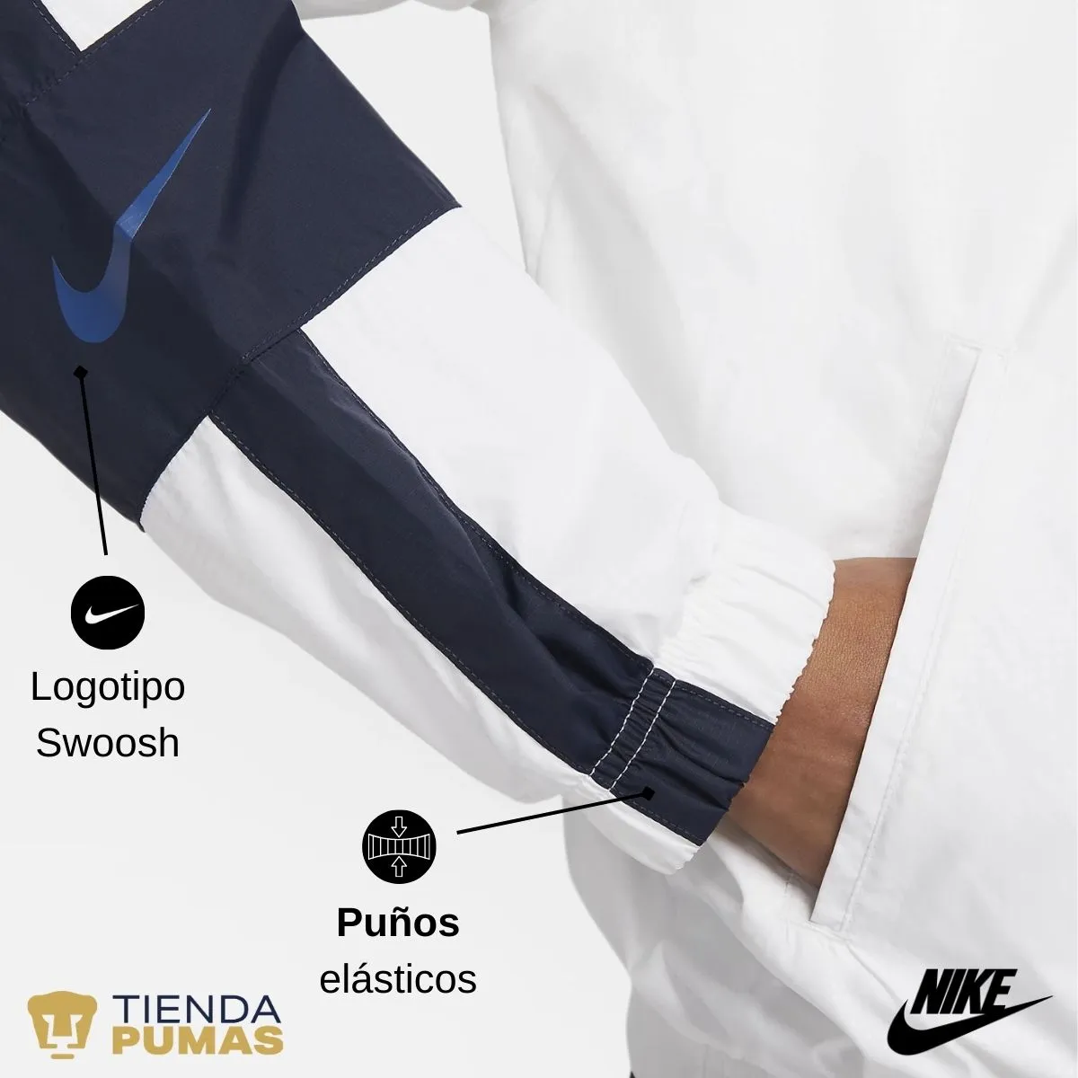 Nike Pumas UNAM Essential women's soccer jacket.