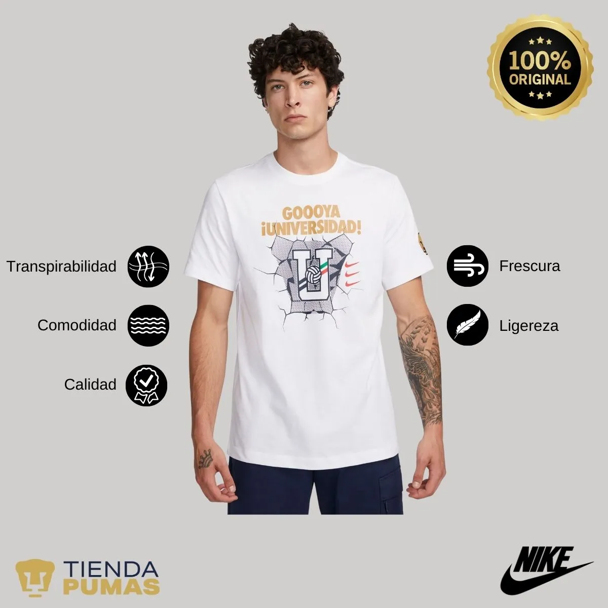 Nike Pumas UNAM men's authentic t-shirt