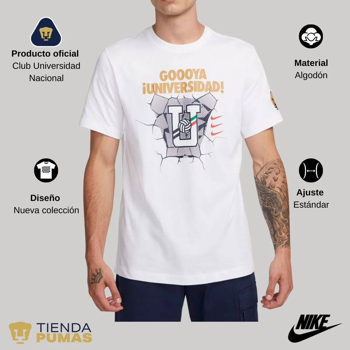 Nike Pumas UNAM men's authentic t-shirt