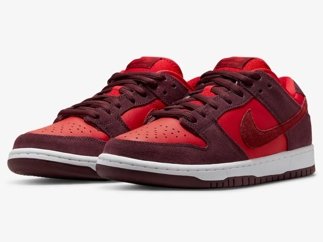 Nike SB Dunk Low Cherry Burgundy Crush Team Red DM0807-600