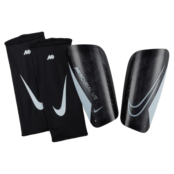 Nike soccer shinguards, lightweight 23, Mercurial Lite